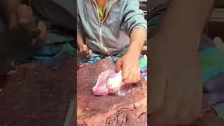 Best Goat Meat cutting video. #shorts #meatcuttingstyle #goatmeat #mutton #muttonshop