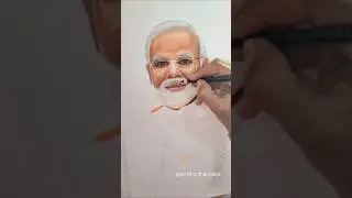 Drawing For मोदी जी ।। Modi Ji Drawing  #artandcraft #tranding