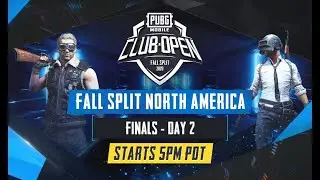[EN] PMCO North America Finals Day 2 | Fall Split | PUBG MOBILE CLUB OPEN 2020