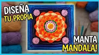 ¡Nuevo! diseño de GRANNY o CUADRADO tejido a CROCHET🧶 paso a paso IDEAL para COLCHAS o COJINES (2/3)