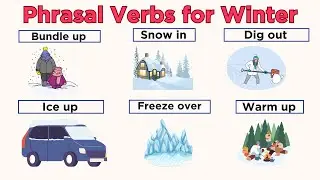 Essential Phrasal Verbs for Winter ❄️☃️ | English Vocabulary #winter #vocabulary #english