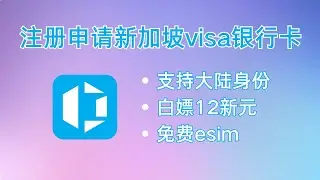 注册申请新加坡VISA银行卡，支持大陆身份，支持多种法币和稳定币，安全出入金，货币兑换，低损耗，免费国外esim，免费开通国外银行卡