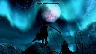 Elder Scrolls Skyrim with HD water and galaxy mod