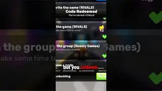 НОВЫЙ СЕКРЕТНЫЙ КОД ROBLOX RIVALS (ОГРАНИЧЕННЫЙ ПО ВРЕМЕНИ)! #roblox #secretcode #robloxrivals #s...