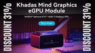 Khadas Mind Mini PC, Intel Core i7-1360P 5.0GHz Micro Desktop Computer with 5.55Wh Standby Battery