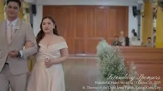 Wedding Entourage Church Entrance | Hanzeel & Hazel Wedding