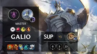 Galio Support vs Bard - KR Master Patch 11.18