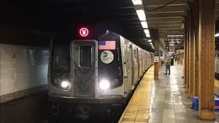 BMT 4th Ave Line: (D) Exp and (N) (R) (W) Lcl Trains @ 36th Street (R46, R68, R68A, R160A-2, R160B)