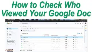 How to Check Who Viewed Your Google Doc