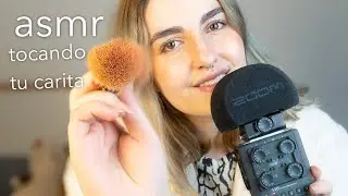 asmr español - susurros ARTICULADOS pegados al micro + tocando TU CARA - Ale ASMR :)