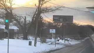 Metra SD70MACH passs through belvidere rd railroad crossing, Hainesville il 