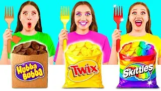 Rich vs Broke vs Giga Rich Food Challenge | Amazing Cooking Hacks by 4Fun Challenge