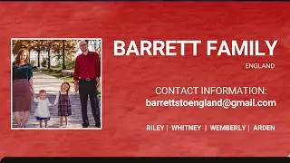 Missionary Update | Pastor Riley Barrett | England