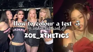 How to colour a text in inshot!!👀✨ #edit #helpful #tutorial #5k  