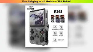 BOYHOM R36S Retro Handheld Video Game Console Linux System 3.5 Inch IPS Screen R35s Pro Portable