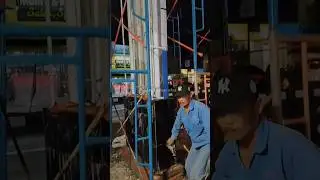 Proses pemasangan pylon #pylonsign #totem #fyp #shorts
