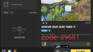 Bgmi wow Parkour map code 29581 | Adventure escape secret parker |#bgmi #bgmilive #pubg #pubgmobile 