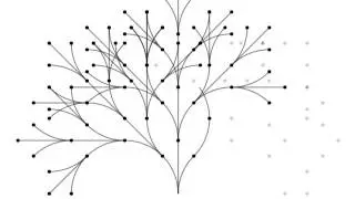 Tri-tree drawing animation (depth 4)