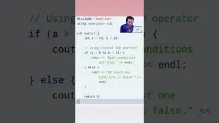 Logical And operator in CPP language / Cpp program/ Logical operator / CPP language