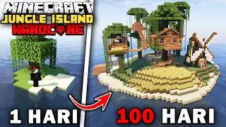 100 Hari Minecraft PULAU JUNGLE Hardcore