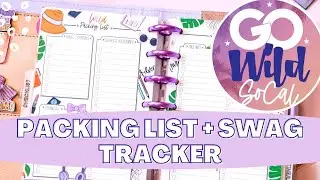 GO WILD PACKING LIST + SWAG TRACKER | Plan with me | Wild for Planners conference