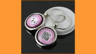 Stainless Steel Pet Anti Lost Key Chain ID Tag Tracker Intelligent QR Code Wireless Locator