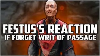 Skyrim ٠ Festus Krex's Reaction if Forget the Gourmet Writ of Passage in Quest 