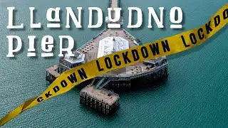 Lockdown - Llandudno Pier - North Wales UK - Aerial Footage - GeoView Drones (4K)