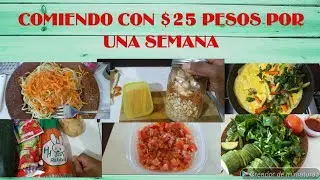 🤔✔️💚🍳Comiendo Saludable Con $25 PESOS AL DÍA 😜 por una semana Y ME SOBRA COMIDA 🍝🍲🤔