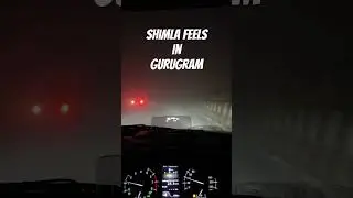 Fog in Gurgaon 🌫️ #foggy #gurgaon #shorts