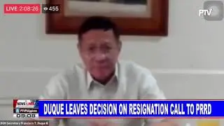 Senators call for Duque resignation; Duque leaves decision on resignation call to PRRD