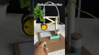 Airplane Landing Gear Hydraulic with Dc Motor | #dcmotor #youtubeshorts #motor #dcmotorproject #tech