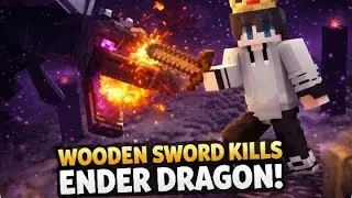 Wooden sword se Ender Dragon ko hara diya 😱 | Minecraft Challenge #Minecraft #Ajaygamer #Gamingvideo