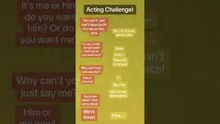 Acting challenge!🎭#acting #actingchallenge #lipsyncacting #moviescenes #lipsync #lipsyncchallenge