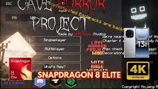 Cave Horror Project 1 Modpack 👻 | Terrifying Cave Survival on Pojavlauncher Snapdragon 8 Elite