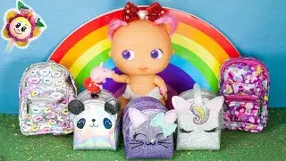 PEPPA PIG pr&eacute;pare la Rentr&eacute;e des b&eacute;b&eacute;s! Retour &agrave; l&rsquo;&eacute;cole avec de sacs &agrave; dos de licorne, chaton et +