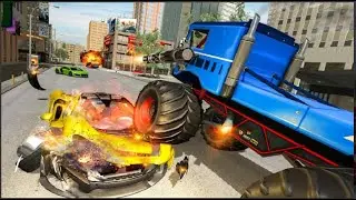 US Police Monster Truck Robot - Robot Transform Games: Android Games