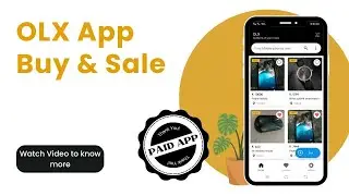 Приложение OLX для Android с использованием Firebase (𝗣𝗔𝗜𝗗 𝗔𝗣𝗣) || Купите и продайте приложение для Android с использованием Firebase || Приложение OLX