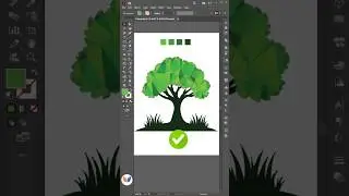 Adobe Illustrator 2025 - Tips for creating a Triangle Block Effect Tree #vipulgraphics
