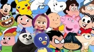 os backyardigans os jovens tit&atilde;ns em a&ccedil;&atilde;o o show da luna masha e o urso meu amig&atilde;oz&atilde;o mickey peppa