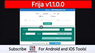 Download Samsung Stock Firmware Using Frija v1.1.0.0 | Super Tools