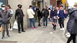 A Day Before the Level 5 Lockdown in Dublin, Ireland