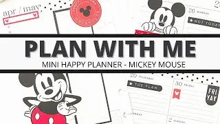 PLAN WITH ME | MINI HAPPY PLANNER | MICKEY SPREAD | APRIL 26 - MAY 2, 2021