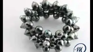 Beautiful Tahitian Pearl Cocolo Bracelet Manapearl.mov