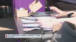 Local departments collaborate for Parsons Public Safety Fair