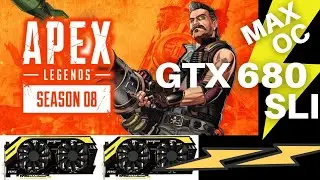 Nvidia GeForce GTX 680 SLI max OC - 1080p medium settings | APEX LEGENDS S08