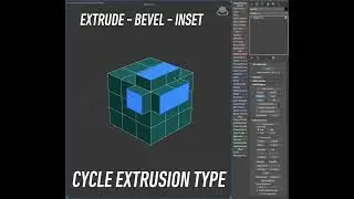 Cycle Extrusion Type - 3dsmax script