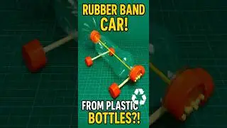 Rubber Band Car Made from Plastic Bottles! 🚗💨♻️