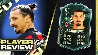BEST STRIKER ON FIFA 22? 91 WINTER WILDCARD IBRAHIMOVIC PLAYER REVIEW - FIFA 22 ULTIMATE TEAM