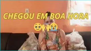 Duas cestas básicas que chegaram em boa hora 🙏😭